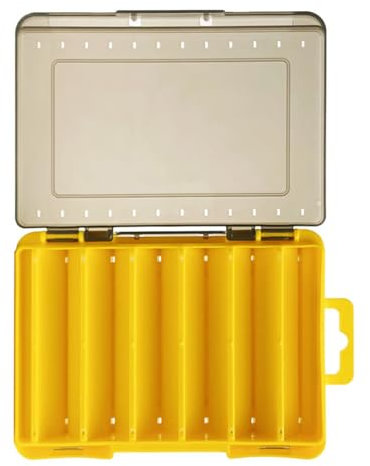 Ukbzxcmws Wasserdichter Doppelseitiger Zubehör Tackle Werkzeugkasten Angelhaken Aufbewahrung Trags Box Transparente Anschlüsse Tackle Koffer