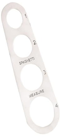 COLLBATH 4agujeros Regla Inoxidable Para Espaguetis Utensilio De Cocina Para Porcionar Pasta Medidor De Fideos