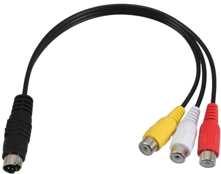 KOMBIUDA Cavo Di Conversione Del Cavo Adattatore S-video 4 Pin A 3 Pin Sostitutivo Per Collegare Proiettore Tv Monitor E Dispositivi Audiovisivi Facile Connessione E Durata Lunga