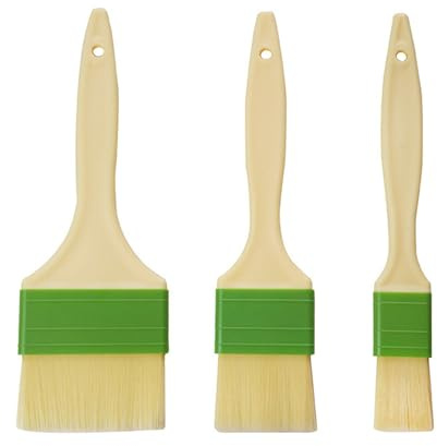 Set di 3 spazzole da forno durevoli PP Pasticceria Olio Durevole Adatto Per E Pasticceria Pennello