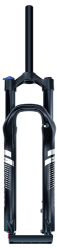 HZXQCVB 26/27,5/29'' Horquilla De Suspensión para Bicicleta QR Freno De Disco Horquilla Air MTB Bloqueo Manual Recorrido 100mm Ajuste De Rebote Horquilla Delantera(Black Straight,26'')