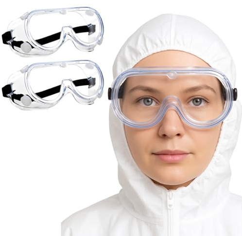 2Pzs Gafas de Seguridad Universales Gafas Proteccion trabajo Antivaho Gafas de Proteccion Trabajo Gafas Laboratorio Banda Elástica Ajustable Adecuado para Usuarios de Gafas