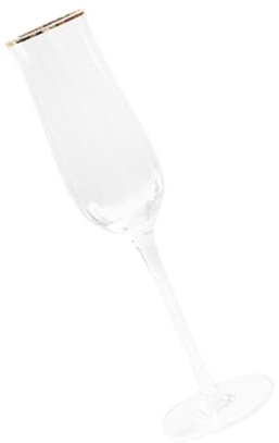 OSALADI Tulip Crystal Sparkling Wine Glasses Ribbed Glassware for Juice Cocktail for Party Wine Glasses