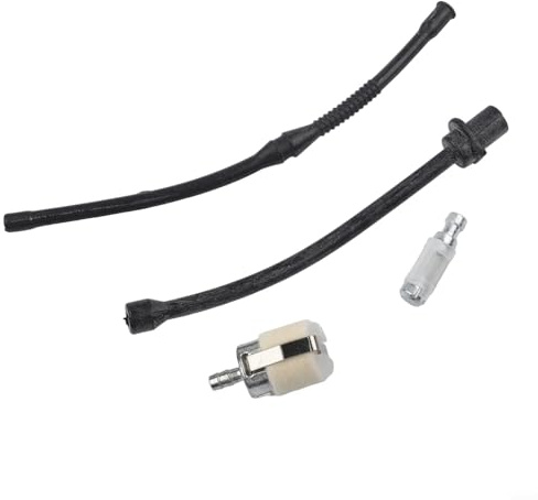 Accessoires de tronçonneuse - Tuyau de carburant et tuyau d'huile avec 2 filtres 52cc 58cc pour tronçonneuse chinoise 4500/5200/5800 - Pièces de rechange en caoutchouc et métal pour équipement de