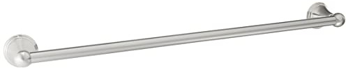 Amazon Basics Straight Modern Towel Bathroom Bar, 24 inch, Satin Nickel