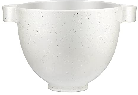 KitchenAid Bol en céramique de 5 litres pour tous les mélangeurs sur socle à tête inclinable de 4,5 à 5 litres, pierre mouchetée