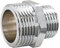 SOMATHERM FOR YOU - tornillo de latón cromado espiga - Reduce macho doble 20/27-15/21 - Bolsa de 2 piezas