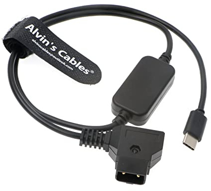 Alvin's Cables USB-C 5V 2A Stromkabel für Blackmagic Design Micro Konverter D-Tap auf Typ-C Kabel 60cm
