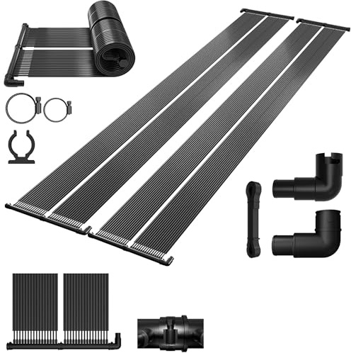 XMTECH Pool Solarkollektor Poolheizung 300x70cm,Solarheizung Solarmatte Schwimmbadheizung Warmwasser Heizung für Pools Schwimmbad,Poolheizung Komplettset