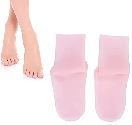 Silikon Socken, Silikonsocken Stoßdämpfung Druckentlastung Verhindern Sie Rissbildung Silikon Feuchtigkeitssocken Feuchtigkeitsspendende Fußsocken Frauen Silikongelsocken Für Trockene Rissige