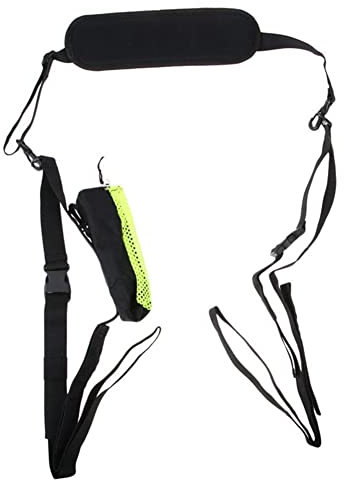 ihreesy Verstellbarer Nylon Surfbrett Tragegurt, Surfbrettgurt Verstellbarer Nylon-Kajakgurt Sup Board Tragegurt Schultergurt mit Bechertasche und Paddelschnalle für Kajak Kanu Longboard