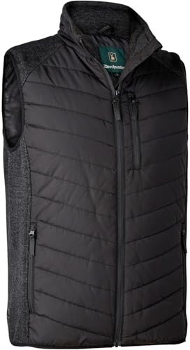 Deerhunter Moor Padded Waistcoat with knit Black