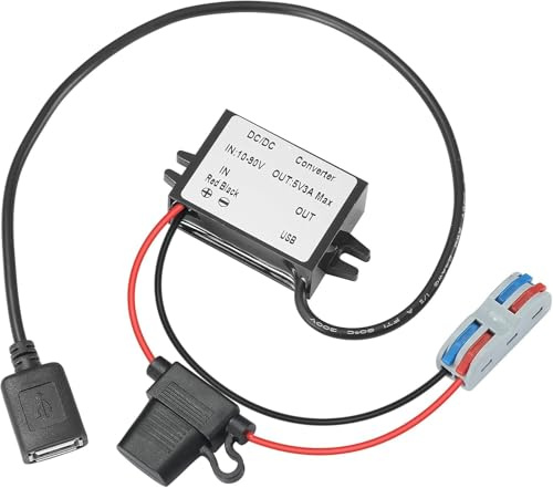 YABOANG DC/DC Wandler USB-A Spannungswandler 10V-90V auf 5V 3A | fahrzeug wohnmobil landwirtschaft maschine industrieanlage photovoltaik camping