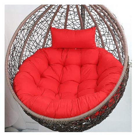 Polyrattan Hängeschaukel Stuhlkissen - Papasansessel Polster für Blumenampel Schaukel Rückenkissen für Innen/Außen