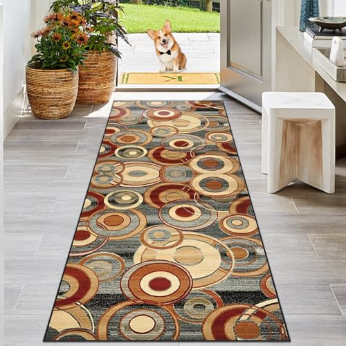 KwuSeug Tappeto Cucina Antiscivolo Lavabile 50 x 200 cm Tappeto Passatoia per Corridoio Moderno Tappeti Assorbente Tappeto Runner per Cucina Soggiorno Camera da Letto Ingresso Lavanderia