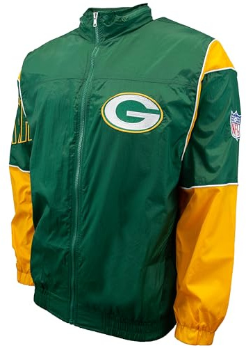 Mitchell & Ness NFL autentisk sidojacka, Green Bay Packers mörkgrön, XL
