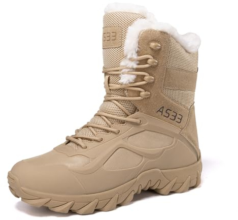 Generisch Herren Outdoor High Top Warm Tactical Military Stiefel Wander- und Trekkingstiefel