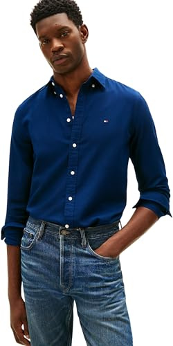 Tommy Hilfiger herr Flex Dobby Sf Shirt Mw0mw41684 L/S skjorta