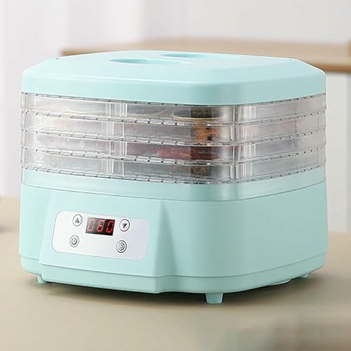 Déshydrateur alimentaire 6 couches, contrôle de température large de 35 à 80 °C, minuterie 24 h, déshydrateur de fruits, déshydrateur de friandises pour chiens 200 W, déshydrateur de viande domestiq