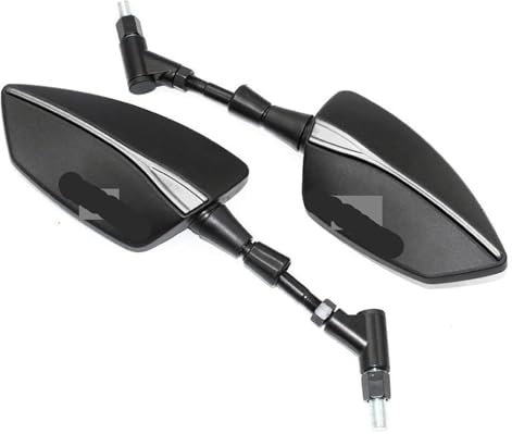 Lenkerendenspiegel Motorrad Für Suz&uki SV 650 SV650X SV650/S Universal Motorrad Spiegel Rückspiegel Rückspiegel Motorrad Spiegel Rückspiegel(Titanium)