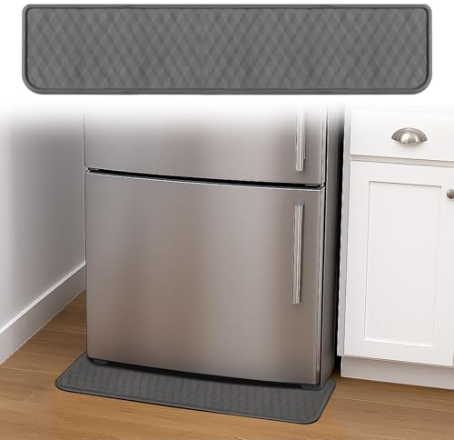 Tapis de réfrigérateur, tapis anti-déversement de machine à laver, plateau de réfrigérateur pour appareil de sol, tapis anti-gouttes pour grands appareils ménagers, tapis de protection de sol pour
