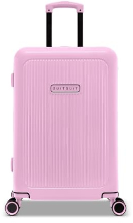 SUITSUIT Koffer Groß 66 cm - Leicht Hartschalen Reisekoffer mit Rollen - TSA-Schloss - 55 L - Expression Fondant Pink
