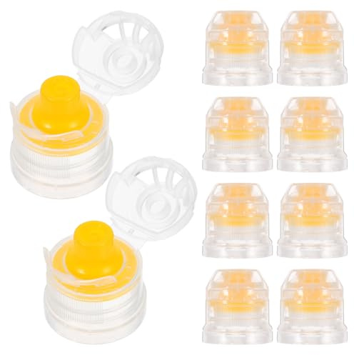 Toyvian 10 Stück Wiederverwendbare Fliptop Ersatzkappen Für Wasserflaschen Sportflaschen Und Soda Flaschen Mit Präziser Dosierung Und Vielseitiger Anwendung
