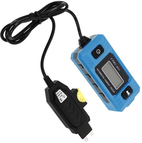FOMIYES Tester Digitale per Fusibili Auto senza Batteria Misuratore di Amperometrico Mini per Rilevamento Microcorrenti e Diagnosi Guasti Veicolari