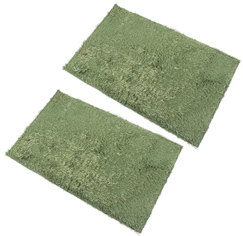TOKIDNY 2 pièces Tapis Reptile Substrat Terrarium Matériau Simulant Mousse pour Habitat Tortue Lézard Amphibien Respirant