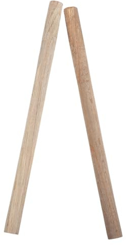 Housoutil 2Pcs 50Cm Hardwood Garden Hoe Handles Replacement for Weeding and Cultivating, Wooden Rod Handles for Handheld Portable Garden Tools
