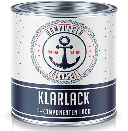 2K Klarlack Glänzend farblos transparent im SET // Hamburger Lack-Profi (1 L)