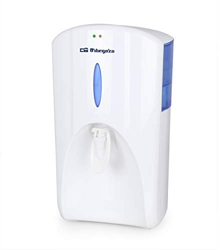 Orbegozo DA 5650 - Dispensador de agua, filtro de carbón para purificar el agua, depósito total de 8 litros y refrigerada de 0.8 litros, 65 W de potencia