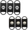 PIPITA Cortador de cigarros, plástico Negro Cortador de cigarros Bolsillo Cigar Cutter Acero Inoxidable Doble Hoja Tijeras Cortapuros (6 Pack)