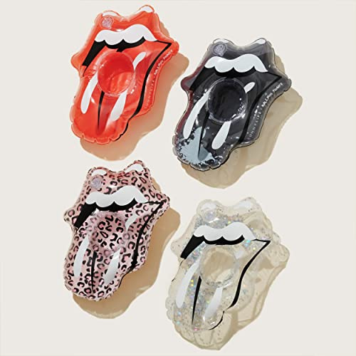 SunnyLIFE Getränkehalter Rolling Stones Lippen 4er Set Poolzubehör Multi