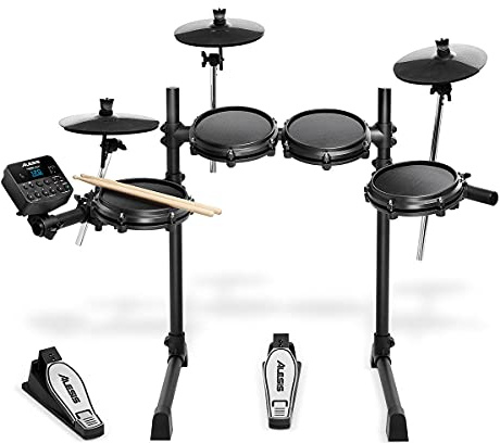 Alesis Turbo Mesh Kit - Elektronisches Schlagzeug / 7-teiliges E Drum Set mit Mesh Heads, Drum Sticks, über 100 Sounds und 30 Begleitlieder