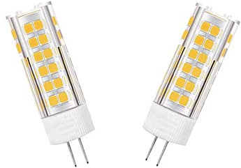 Ruihua 2 Packungen G4 7W Warmweiß 3000K LED Kapsel Glühbirnen,700LM Mini Maisbirnen Nicht Dimmbar Bi-Pin Sockel G4 Energiesparlampe AC 220-240V