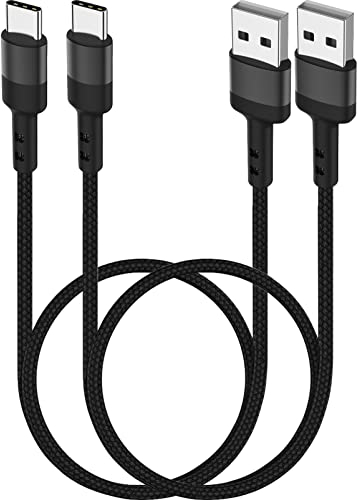 SUMPK USB C Kabel 50cm 2 Stück, kurzes Typ-C-Kabel USB 2.0 Datensynchronisierung geflochten 3A Schnellladung kompatibel mit Samsung Galaxy S22, S22+, S21, S20, S10 Plus, S9 Ultra