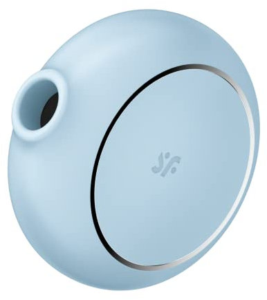 Satisfyer Pro To Go 3 Vibratore | Doppio Motore | Compatto e ricaricabile | Impermeabile (IPX7) | Vibratori a Onde di Pressione in Azzurro | Sex Toys per Donne