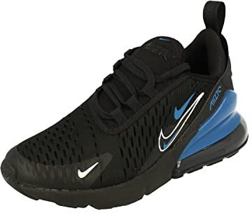 Nike Air Max 270 GS Trainers FB8032 Sneakers Scarpe (UK 6 US 6.5Y EU 39, Black Marina Blue White 001)