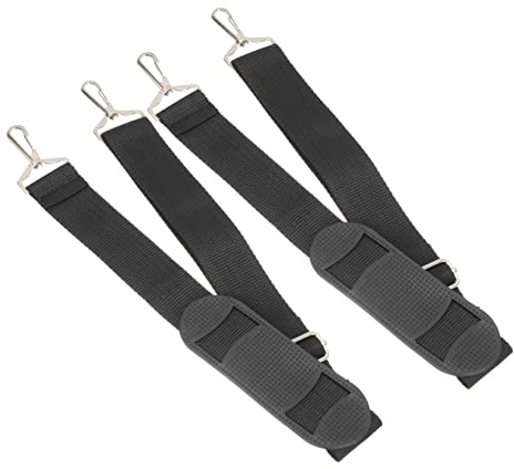 Milisten Violin Case Strap Padded Backpack Straps for Violin Carrying Bag Adjustable Instrument Case Belt with Shoulder Pads and Firm Buckles 37.40 in Black 2 Pack