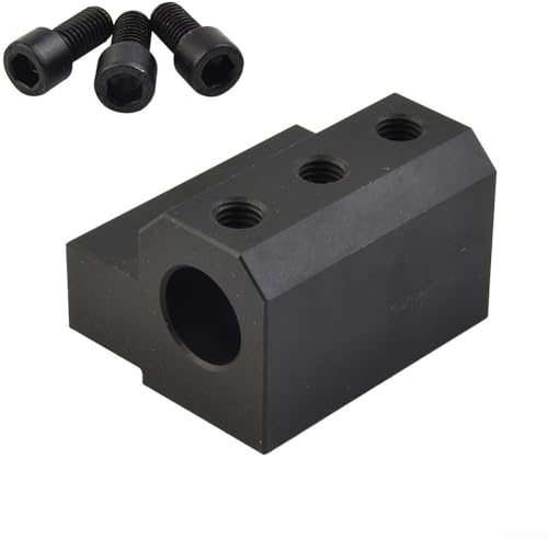 CNC Lathe Auxiliary Tool Holder, Straight Shank Tool Post Holder Lathe CNC, Lathe Tool Holder Quick Change Tool Post Holder(25-25mm)
