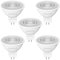 Linkind Bombilla LED GU5.3 12V,Blanco Cálido,3.4W Equivalente 35W Bajo Consumo,2700K 360 Lúmenes,no regulable,Ángulo de haz estrecho 36 °, MR16 AC/DC 12V,Pack de 5