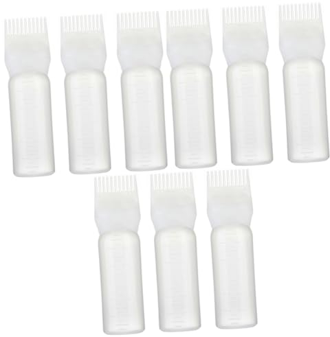 Ipetboom 9stücke Haartönungsflasche Mit Und Professionelle Anwendung Für Haarfärbung Und Kopfhautbehandlungen Weiß