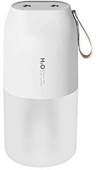 Humidificadores para dormitorio Humidificador de aire inalámbrico, difusor de Aroma, batería de 2000mAh, recargable, doble boquilla, difusor de aceites esenciales, humidificador Humidificador para el
