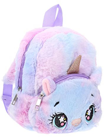 WRITWAA Plüsch Einhorn Rucksack Junge Mädchen Niedlicher Schulranzen Mit Verstellbaren Trägern Praktischer Outdoor Daypack Für Schule Shopping Und Reisen Kuscheltier Schultertasche