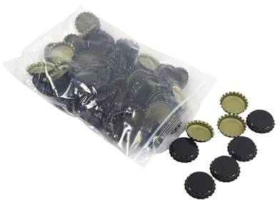 ERPEL Schwarze Kronkorken, 100 Stück, Kleinpackung