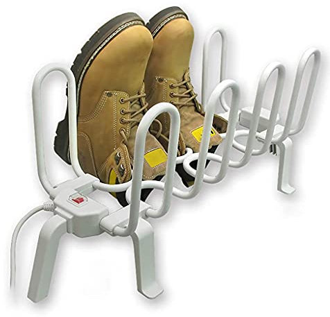 Sèche-Chaussures, sèche-Bottes, sèche-Chaussures sur Pied, Chauffe-Chaussures électrique | 8 grilles | Séchoir Chauffant à Brancher pour Chaussettes et Gants | Design Compact, 67,7 x 25 x 29