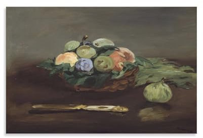 Edouard Manet Famous Paintings Basket of Fruits Posters Wall Art Poster Prints Home Decor Picture Canvas Painting Posters 24x36inch(60x90cm)