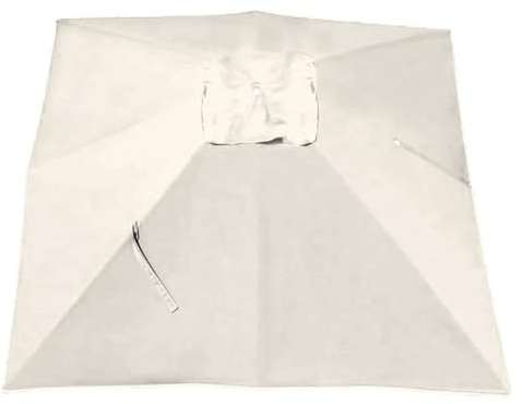 VLKLPZAHAK 3x4m Auvent De Remplacement pour Parasol De Jardin Housse De Rechange Parasol Déporté Carré, Toile De Rechange pour Parasol De Table Marché Extérieur(Beige,4x3m (13x9.8ft))