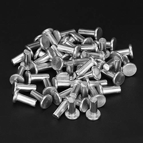 Generic Cabeza Plana Niet Sólido, Remache de Aluminio Sólido, Duradero para las Herramientas de Fijación de las Entregas (M4*16)